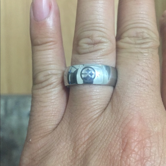 Silver Pittsburgh Steelers Arc Ring - Picture 4 of 4